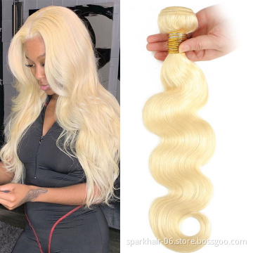 Virgin Mink Brazilian Hair,613 Blonde Virgin Cuticle Aligned Hair, Free Sample Virgin Brazilian Human Hair Bundles With Closure